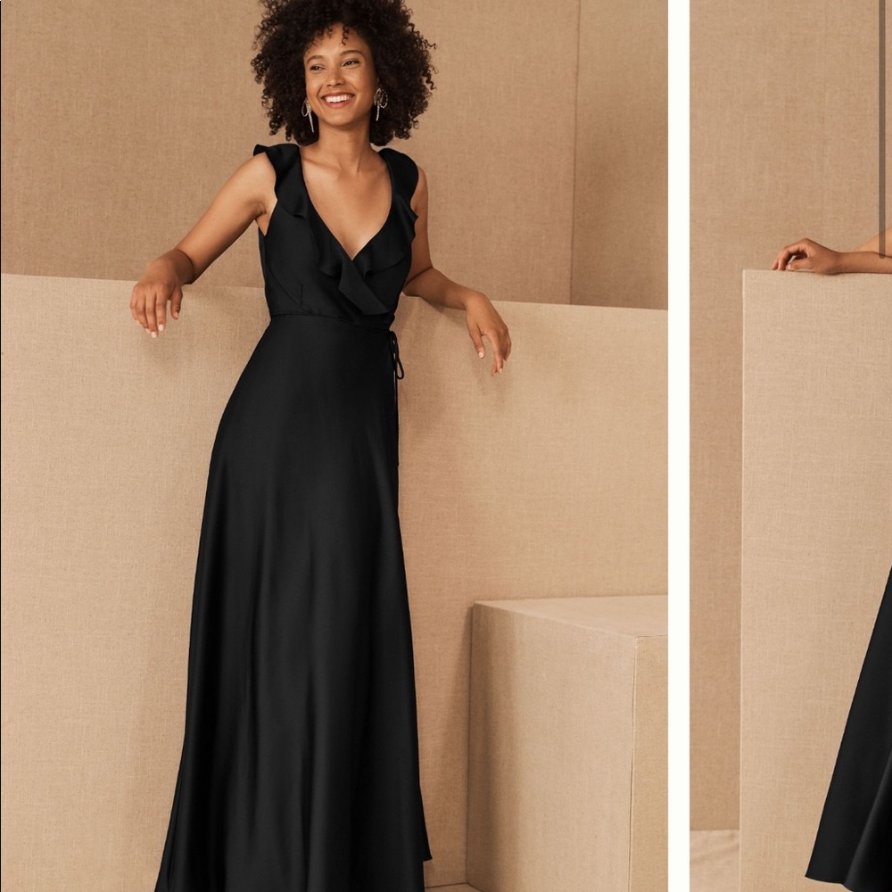 Tansy Satin Charmeuse Maxi Dress from Anthropologie